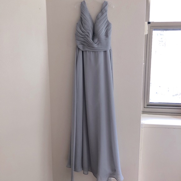 Silvery Grey Bridesmaid Dress - Picture 1 of 4